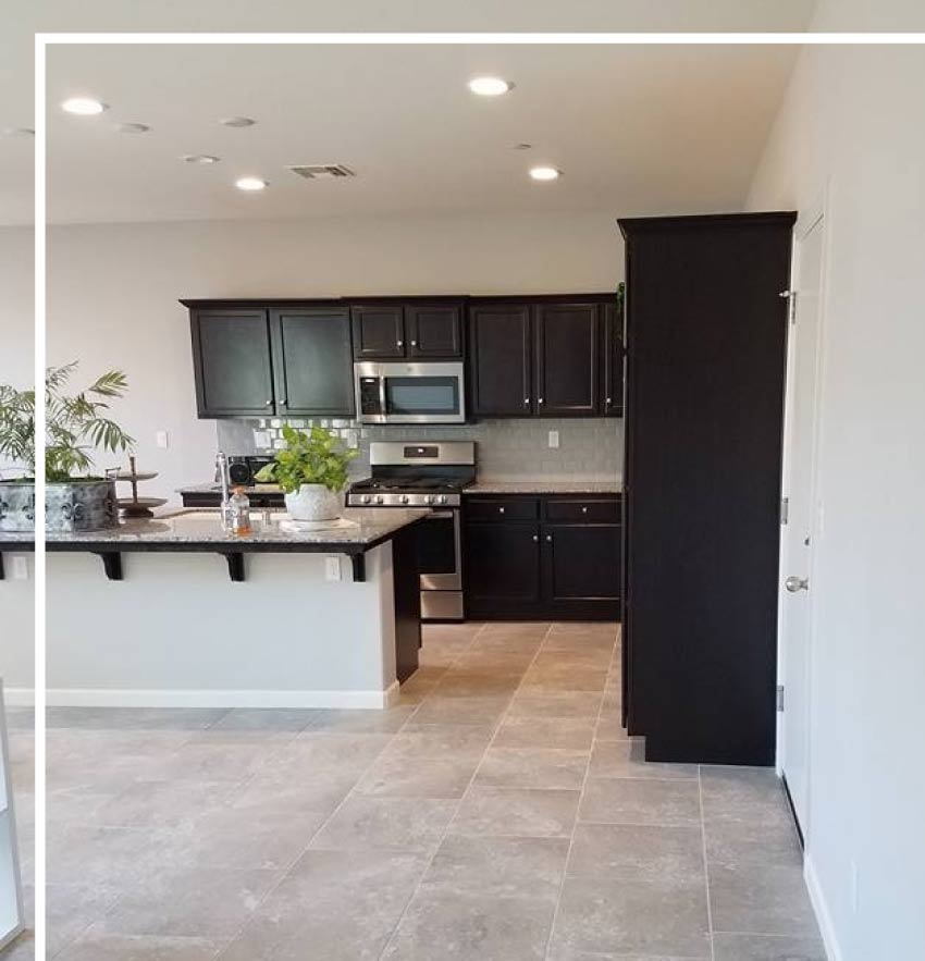 brand new kitchen painted by the best painting company in fresno, california