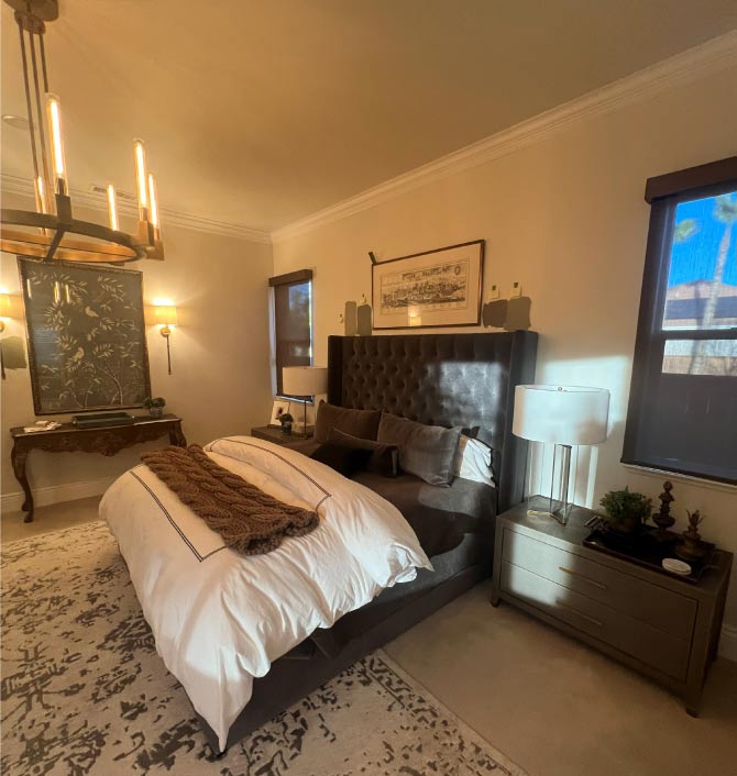 seamless bedroom painting after drywall repair